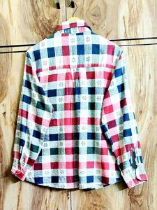 Stylish Plaid Long-Sleeve Shirt for Men Size-42