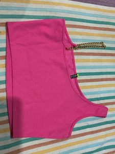 Hot Pink Chain Detail Tank