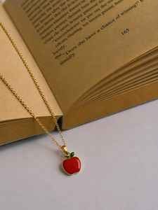 Cute Red Apple Necklace