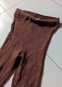 Brown ribbed pants