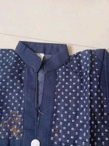 Denim Kurta Set