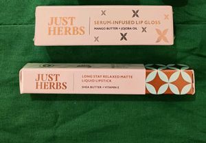 Just Herbs Lip Gloss & Lipstick Set