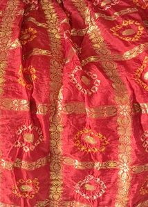 Beautiful Red Bandhej Lehenga 💃💃