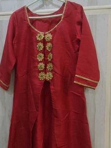 Long Kurti Shrug Style