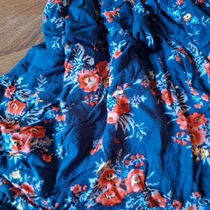 Blue Peplum Top