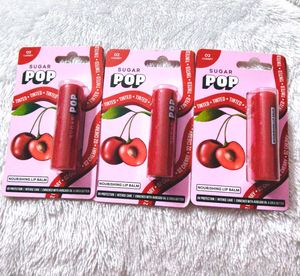 Sugar Pop Nourishing Lip Balm - Cherry Tinted 3