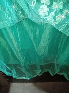 Stunning Green Embroidered Lehenga Choli Set