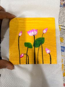 Handmade Lotus Painting