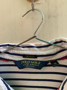 PR107 Polo Golf Striped Long Sleeve Shirt