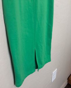 Zara Green Ribbed Tank Dress