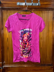 🌸Magenta Graphic T-Shirt