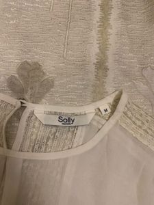 Allen Solly White Chiffon Top