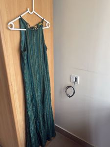 Green Striped Maxi Dress