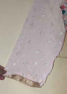 Beautiful Pink Embroidered Gown