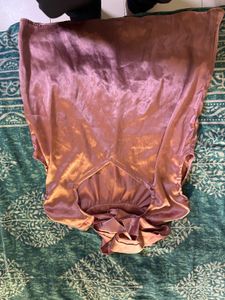 Chic Metallic Crop Top