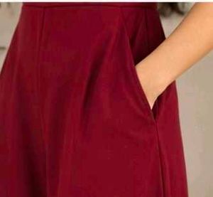 Stylish Burgundy Jumpsuit