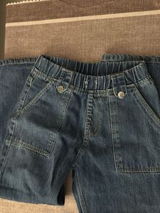 Wide Leg Blue Denim Jeans