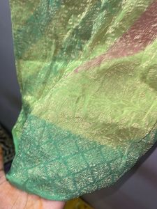 Elegant Green chiffon saree