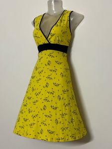 Pintresty Yellow Floral Mini Dress