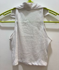 SSS Ribbed Collared Tank Top