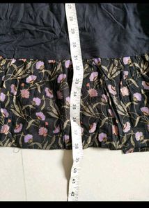 Black Floral Embroidered Midi Dress