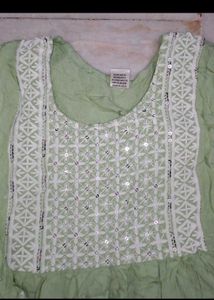 Elegant Green Anarkali Kurta