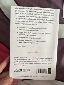 How to Finish Everything You Start Book