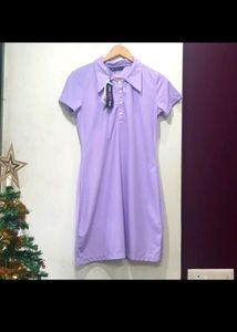 Lavender Shirt Dress