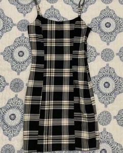 H&amp;m Plaid Mini Dress