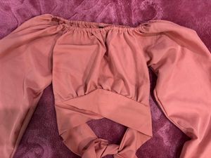 Off Shoulder Tie-Up Top