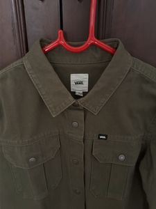 Vans Olive Shirt Dress