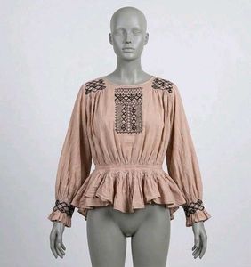 Boho Embroidered Tunic Top