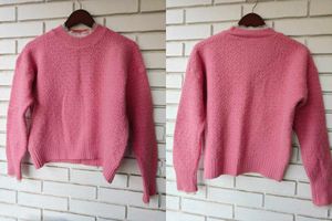 Charming Pink Textured Sweater