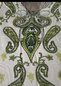 Paisley Print Kurta with Yellow Bottoms