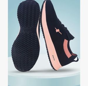 Stylish Black &amp; Peach Sneakers