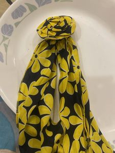 Yellow Floral Scarf