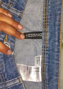 H&amp;M Button-Front Denim Mini Skirt