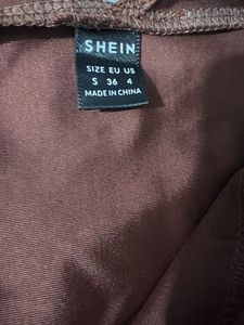 Brown Halter Mini Dress