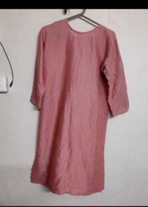 Elegant Pink Sequined Kurta