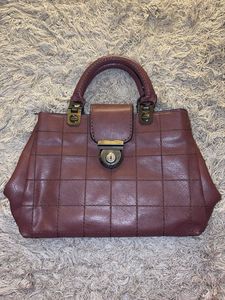 Quilted Maroon Handbag