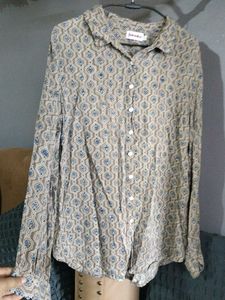 Fabindia Printed Modal Cotton Shirt
