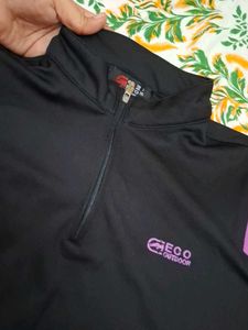Black &amp; Purple Sporty Top