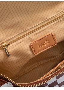 Iykyk Cheryl Classy Brown Chequered Sling Bag