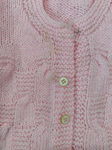 Hand knitted Pink Sweater (12-18 Months)