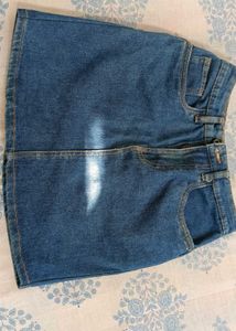 Denim Mini Skirt