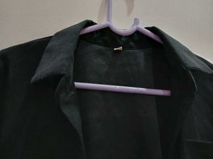 Classic Black Button-Down Shirt