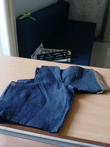Navy Blue Readymade Saree Blouse