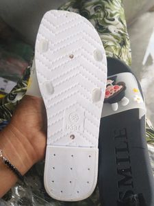 Olive Green Colour Slippers For Girls