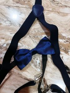 Men's Suspenders and Bow Tie Set of 2