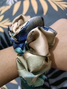 Big Floral Scrunchie